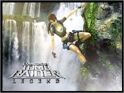 Wodospad, Lara Croft, Tomb Raider Legend